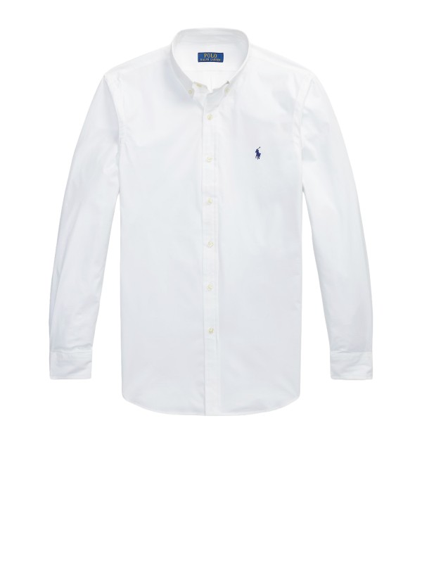 Camicia Polo Ralph Lauren Bianco Slim Fit