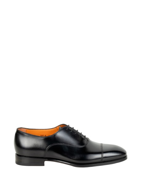 Oxford Santoni in Pelle Nera