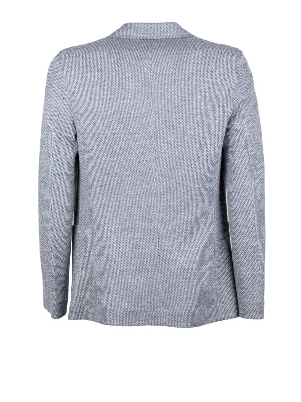 Circolo 1901 Dark Grey Melange Wool-Cashmere Blazer