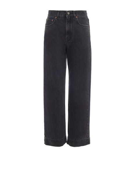 Jeans Cropped Chloé in Denim Nero