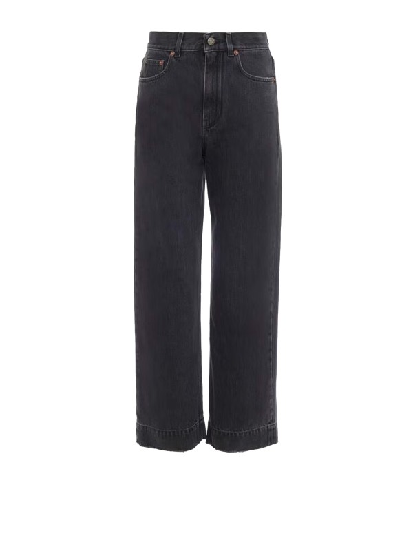 Jeans Cropped Chloé in Denim Nero