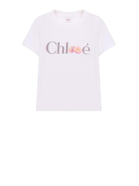 Chloé Logo T-Shirt - White Organic Cotton
