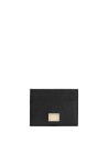 Dolce & Gabbana Black Calfskin Credit Card Holder
