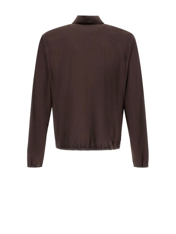 Herno Men's Dark Brown Suede Effect Jacket