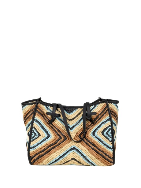 Borsa Shopper Marcella in Rafia Nera di Gianni Chiarini
