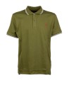 Peuterey Men's Green Trim Polo Shirt