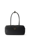 Prada Black Leather Tote Bag