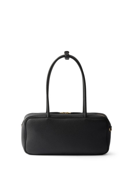 Prada Black Leather Tote Bag