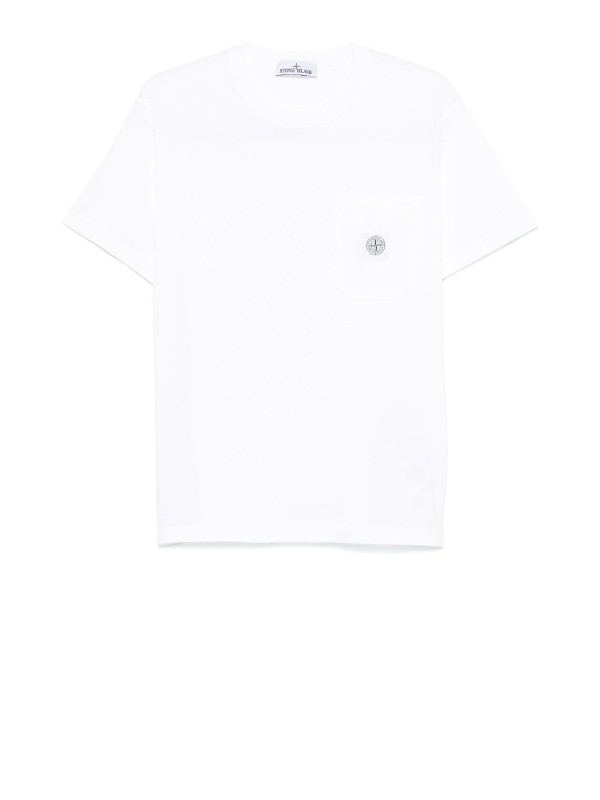 Stone Island Compass-Motif Cotton T-Shirt