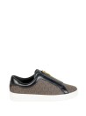 Michael Kors Keaton Zip Slip-On Sneakers in Brown