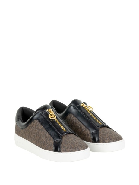 MICHAEL Michael Kors Keaton - Sneakers basse in pelle marrone