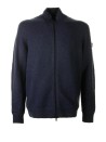 Navy blue sweater with zip
