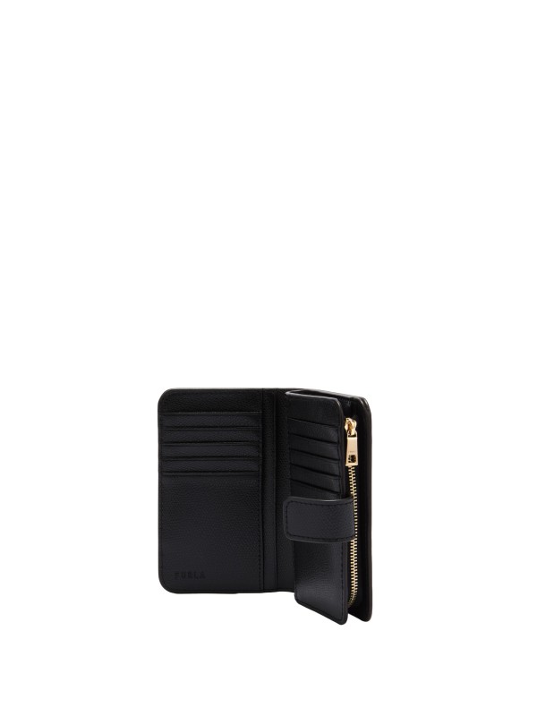Furla Camelia Compact Wallet M in Nero