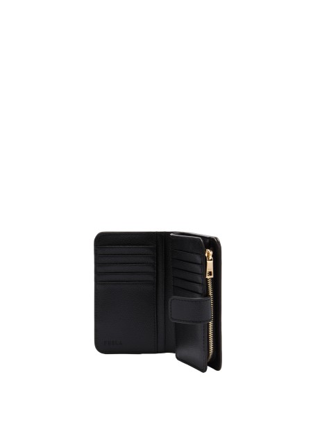 Furla Camelia Compact Wallet M in Nero