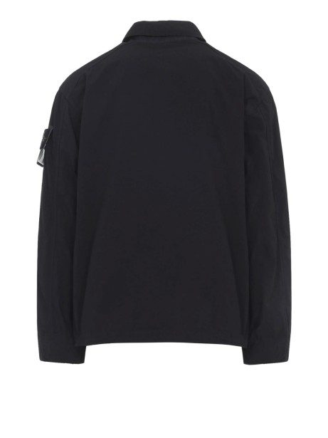 Stone Island Men's Shirt-Jacket with Logo Application