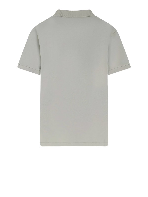 Polo Slim Fit con Patch Compass di Stone Island