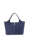 Tod's Medium Suede Leather Shopping Bag