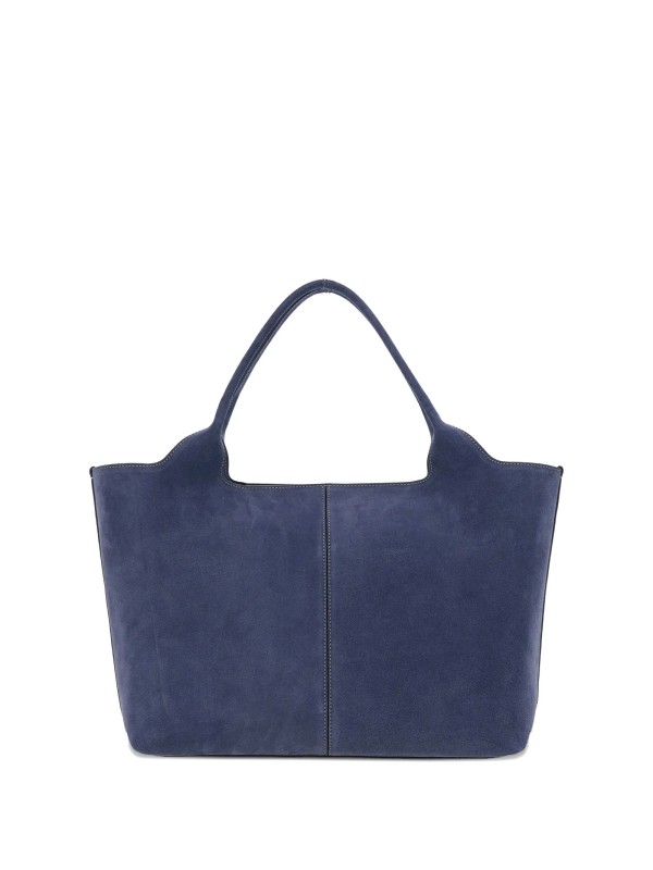 Tod's Medium Suede Leather Shopping Bag