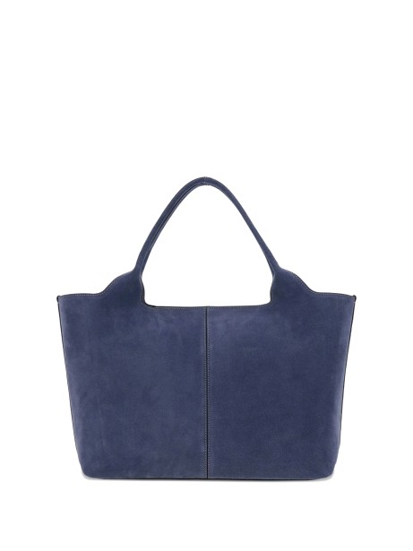 Tod's Medium Suede Leather Shopping Bag