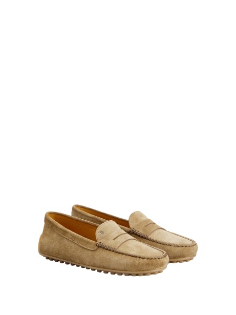 Suede Leather Moccasin with Gommino Sole