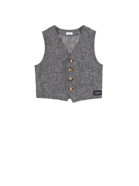 Vest with buttons