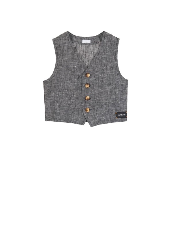 Vest with buttons