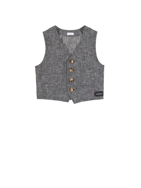 Vest with buttons
