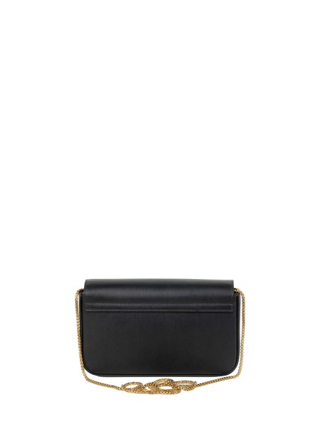 Tod's Black Leather Clutch Bag with Chain Strap