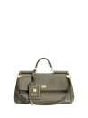 Medium My Sicily Handbag in Green Plongé Calfskin