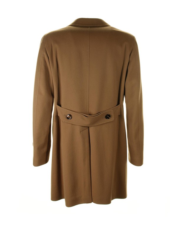 Thomas single-breasted coat in wool blend