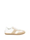 Tod's White Leather and Suede Sneakers