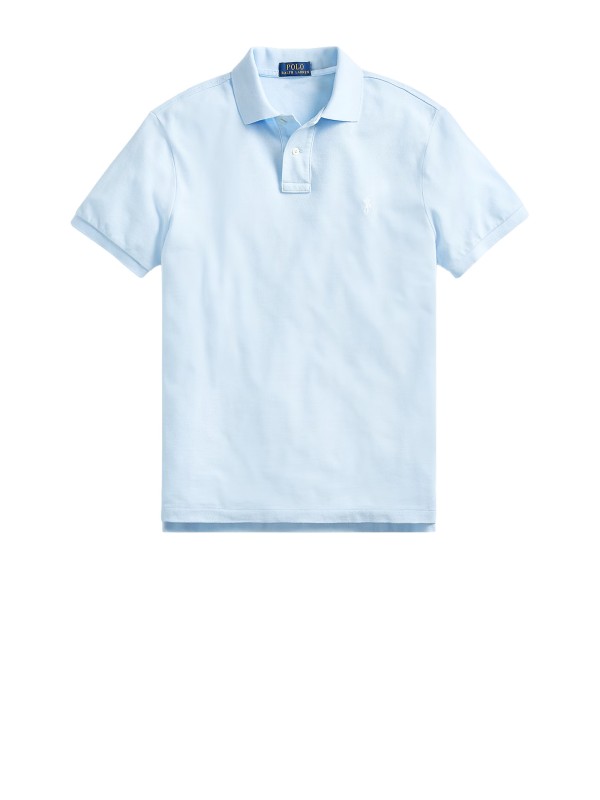 Polo Ralph Lauren Iconic Mesh Polo Shirt in Office Blue