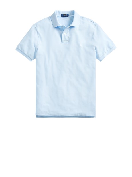 Polo Ralph Lauren Iconic Mesh Polo Shirt in Office Blue