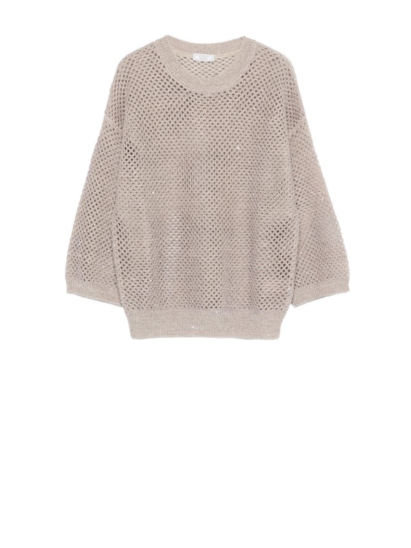 Pullover Peserico in Lino con Paillettes