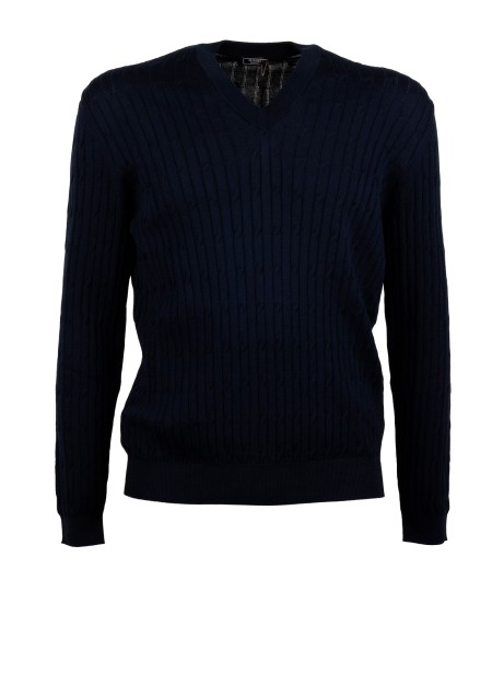Full-Zip Extra-Fine Merino Wool Sweater