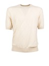 Peserico Men's White Tricot Sweater