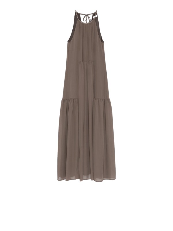 Abito Midi Cappuccino Beige Peserico