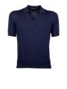 Polo Matinique in Lana Blu Scuro Mélange - Eleganza e Comfort