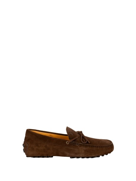 Suede Leather Moccasin with Gommino Sole