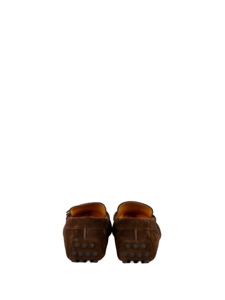 Suede Leather Moccasin with Gommino Sole
