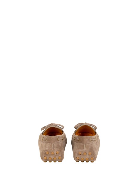 Tod's Suede Moccasin Boat Shoes with Rubber Pebble Sole