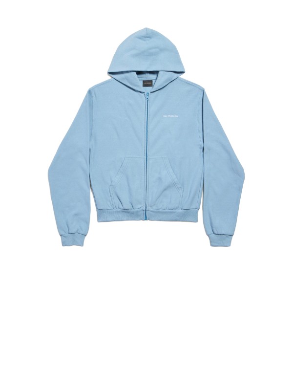 Felpa con Zip Balenciaga Back Vestibilità Regolare