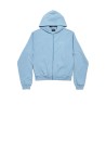 Balenciaga Back Zip-Up Hoodie Light Blue/White