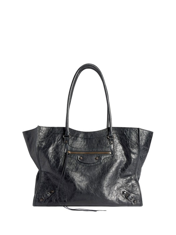 Borsa Tote Le City Media in Pelle di Agnello Nera - Balenciaga