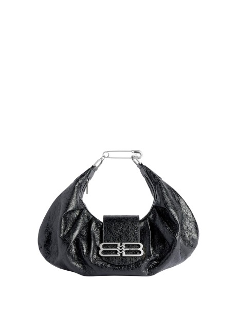 Balenciaga Small Pamela Shoulder Bag in Black