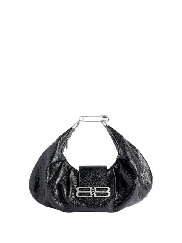 Borsa a Spalla Pamela Piccola in Pelle Nera - Balenciaga