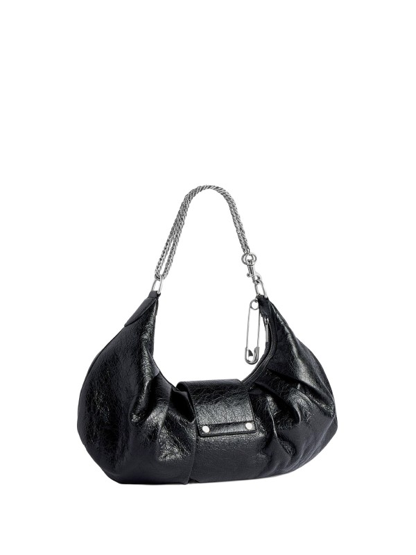 Balenciaga Small Pamela Shoulder Bag in Black