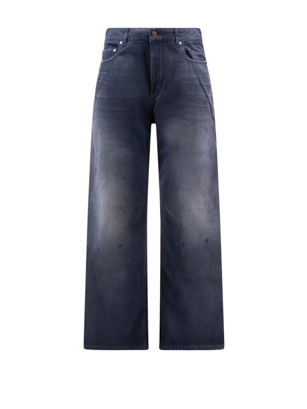 Balenciaga Blue Cotton Jeans