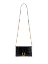 Balenciaga Hourglass Wallet on Chain in Black
