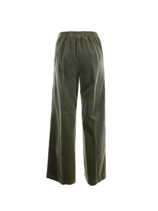 Military green women's trousers